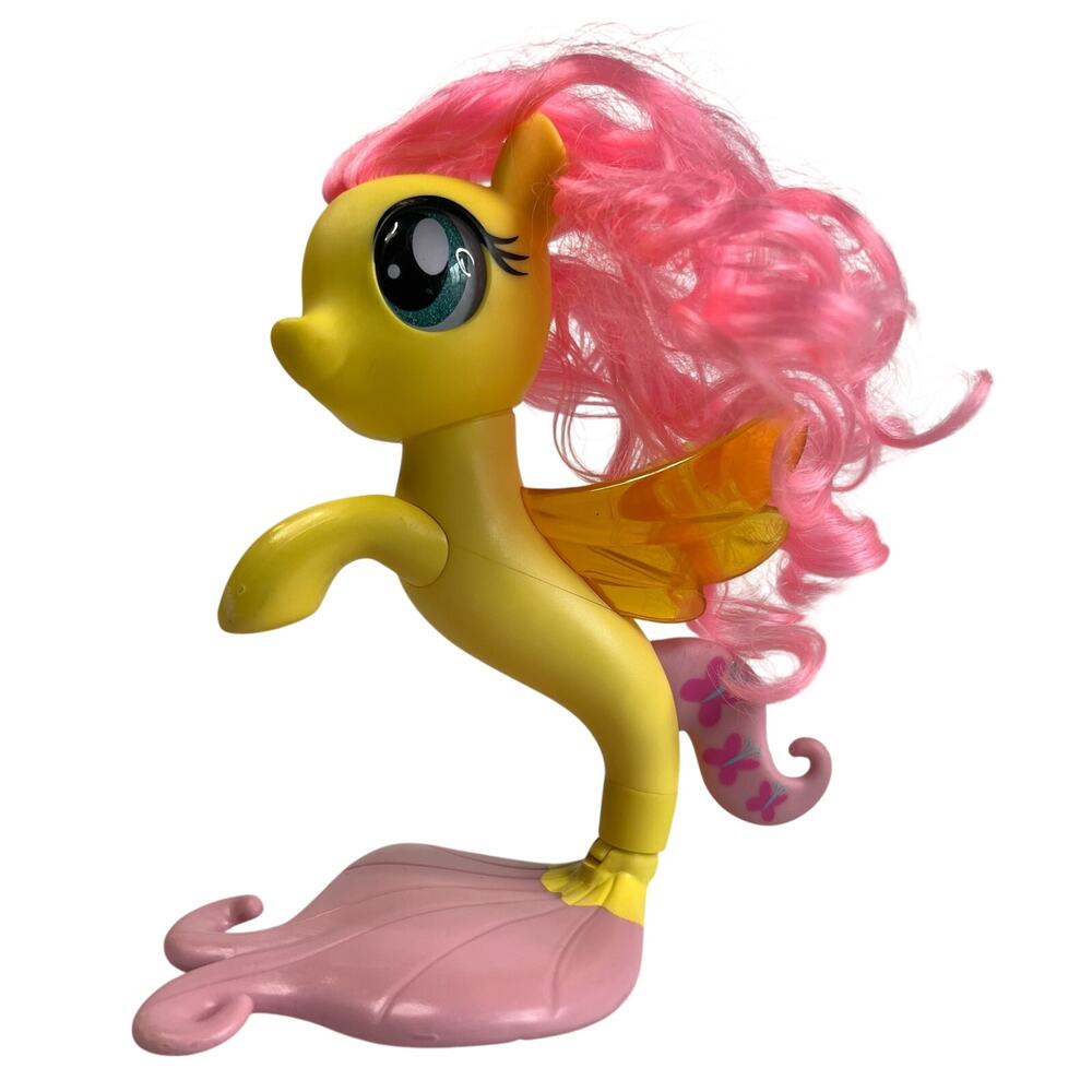 My Little Pony Seapony Toy Pink Yellow Multiple Pose Tail Platform 7inch